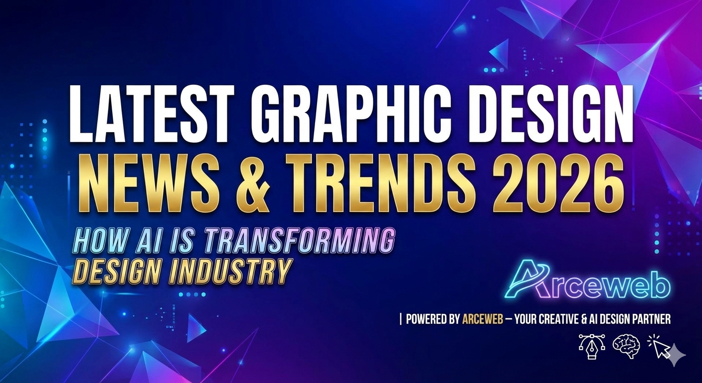 Latest Graphic Design News & Trends 2026: How AI Is Transforming Design Industry | Powered by Arceweb – Your Creative & AI Design Partner